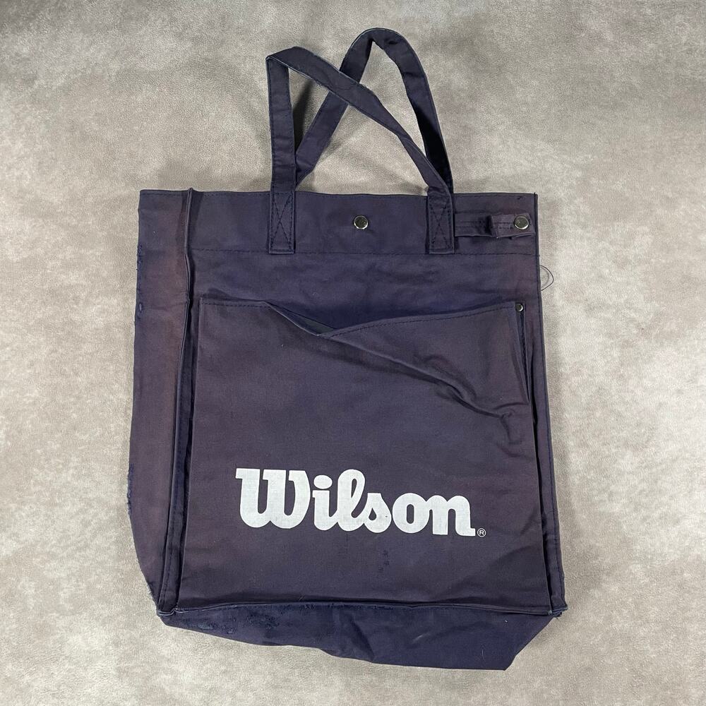 70s Wilson Blue Tennis Hand Tote Laptop Book Vintage Bag